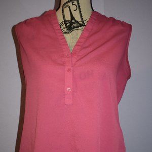 Pink Sleeveless Blouse